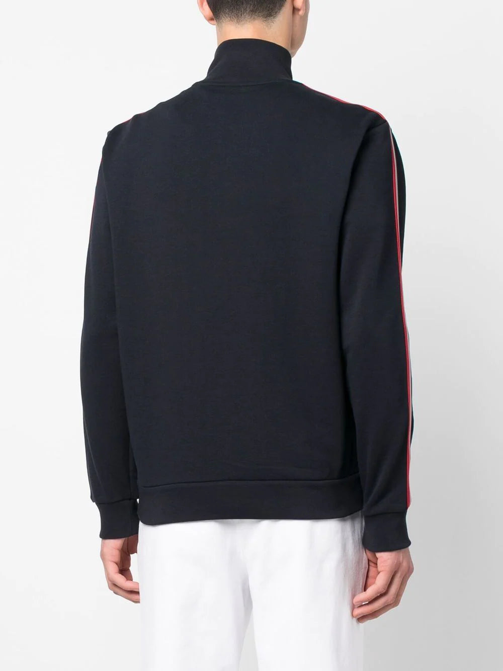 MONCLER Logo Patch Embroidered Zip Up Jacket Navy - MAISONDEFASHION.COM