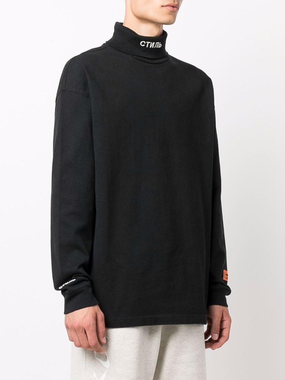 HERON PRESTON CTNMB Roll Neck Top Black - MAISONDEFASHION.COM