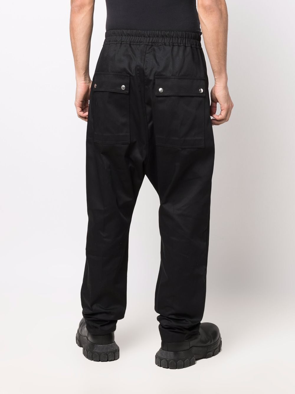 RICK OWENS DRKSHDW Drop Crotch Drawstring Pants Black