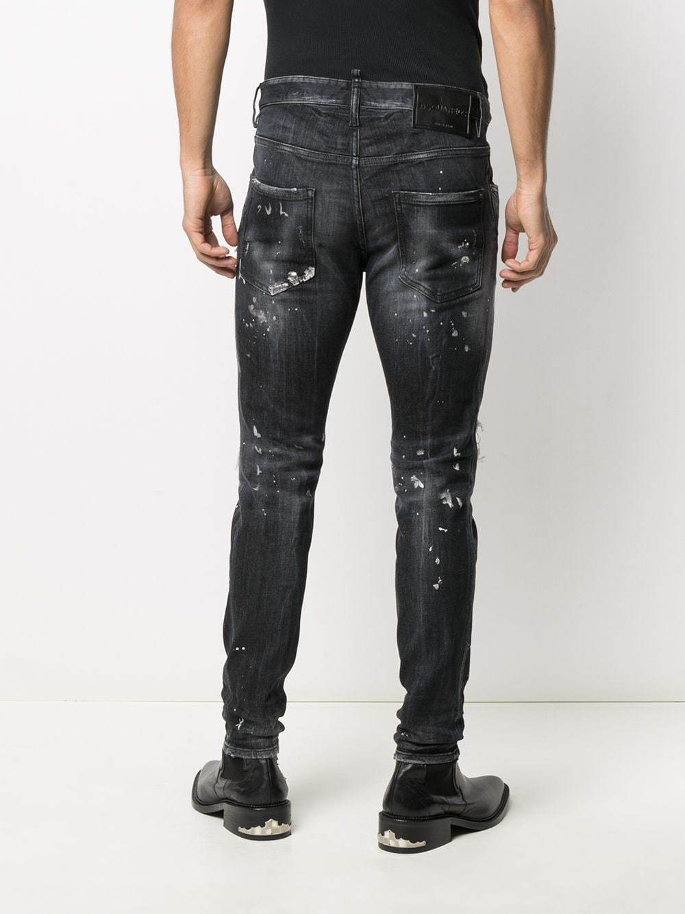 DSQUARED2 Tidy Biker Skinny Jeans Black – MAISONDEFASHION.COM