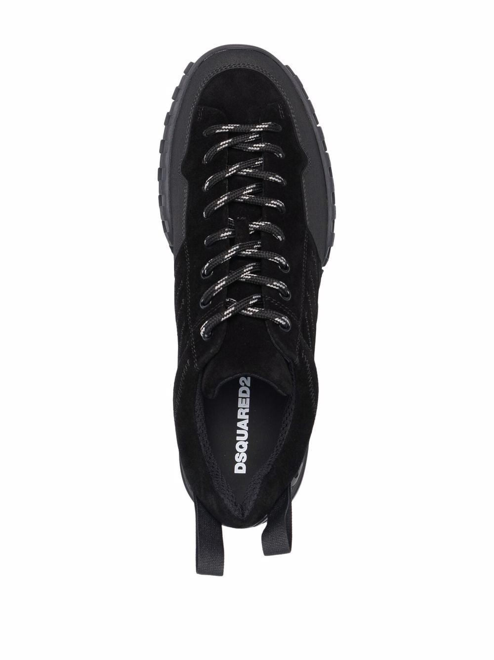 DSQUARED2 Velour Legend Sneakers Black - MAISONDEFASHION.COM