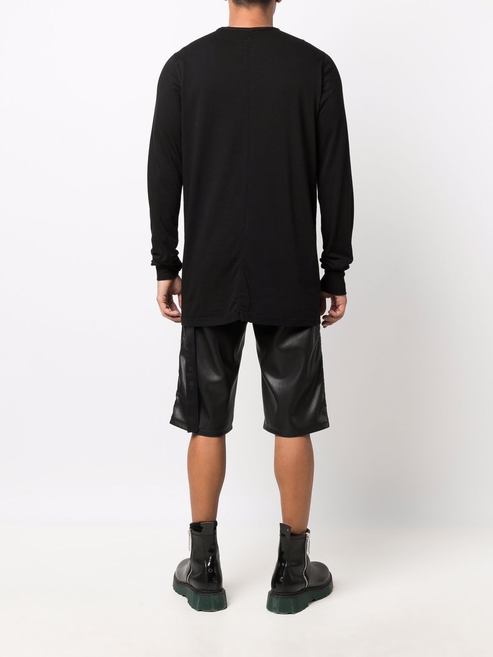 RICK OWENS DRKSHDW Logo Longsleeve T-Shirt Black - MAISONDEFASHION.COM