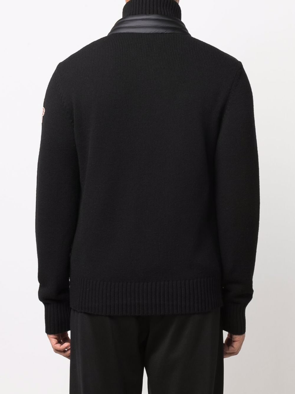 MONCLER GRENOBLE Padded Cardigan Black - MAISONDEFASHION.COM