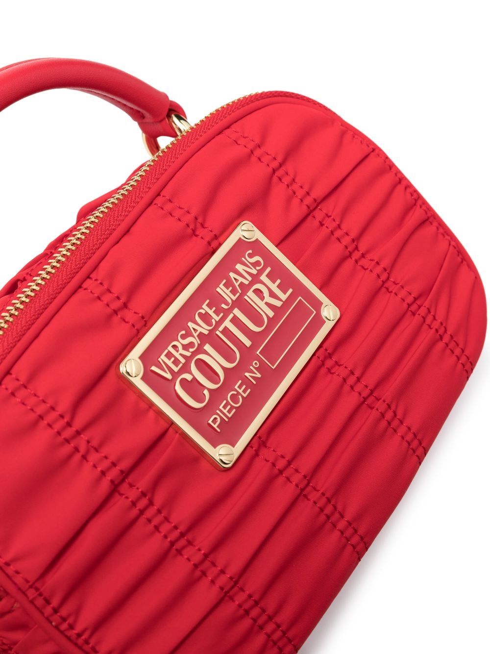 VERSACE JEANS COUTURE WOMEN Ruched-detail tote bag Red - MAISONDEFASHION.COM