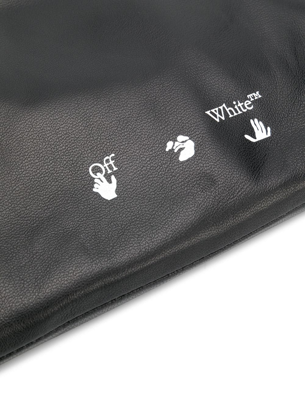 OFF-WHITE Leather Medium Tote Bag Black - Maison De Fashion 