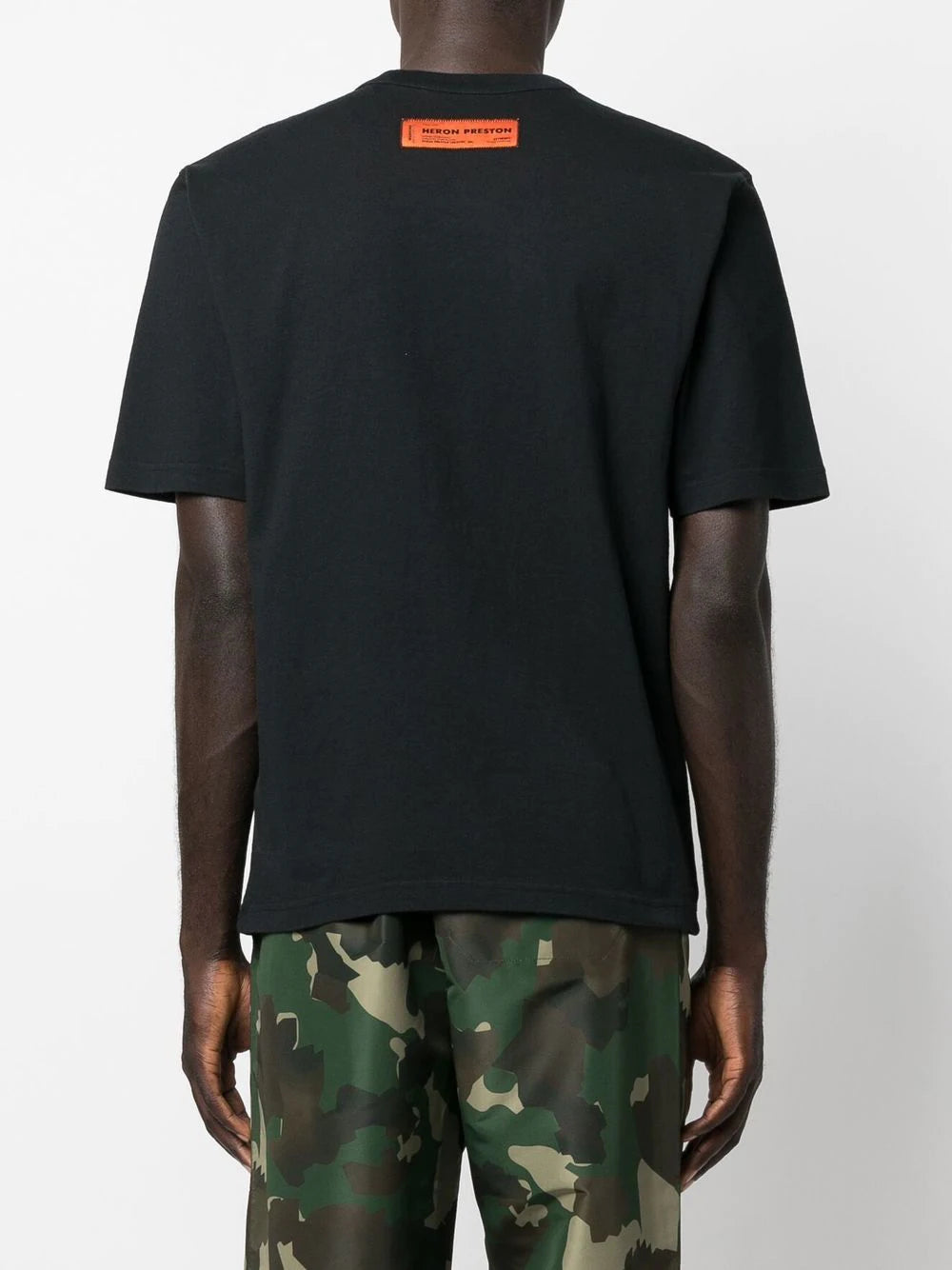 HERON PRESTON Halftone Heron Graphic T-Shirt Black - MAISONDEFASHION.COM