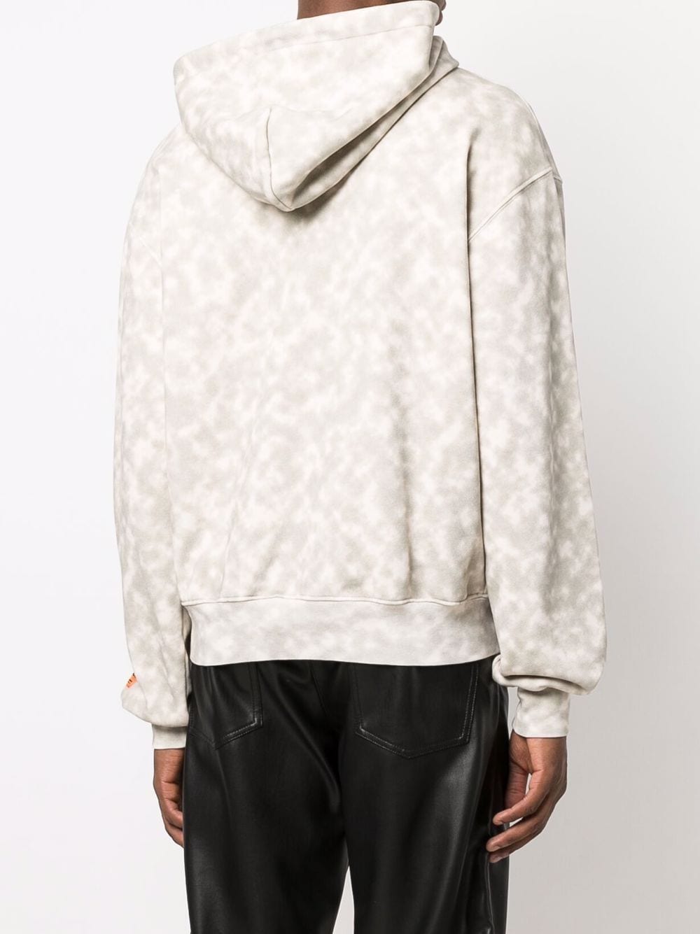 HERON PRESTON Censored Heron Graphic Hoodie Beige