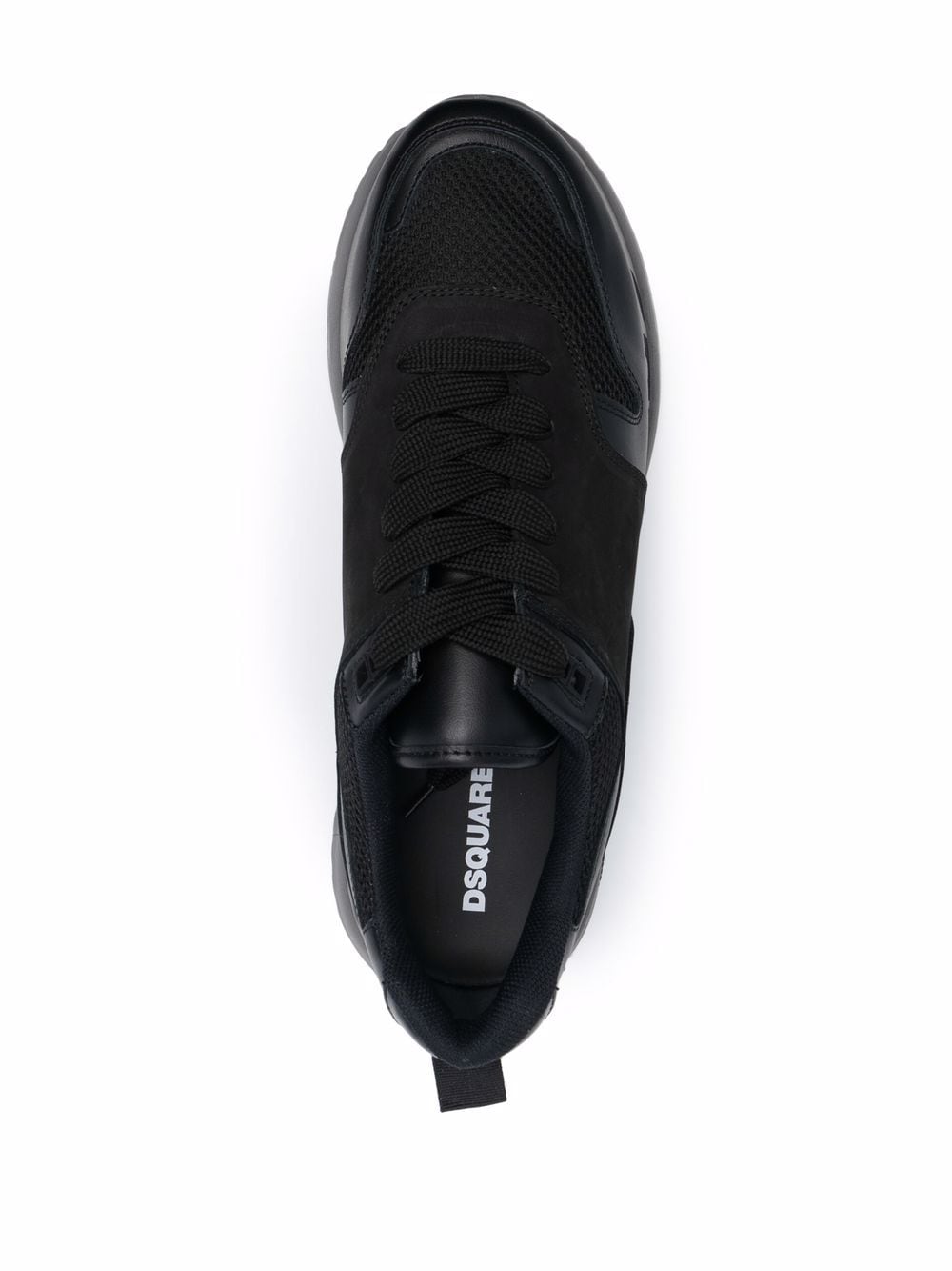 DSQUARED2 Logo-print low-top sneakers Black - MAISONDEFASHION.COM