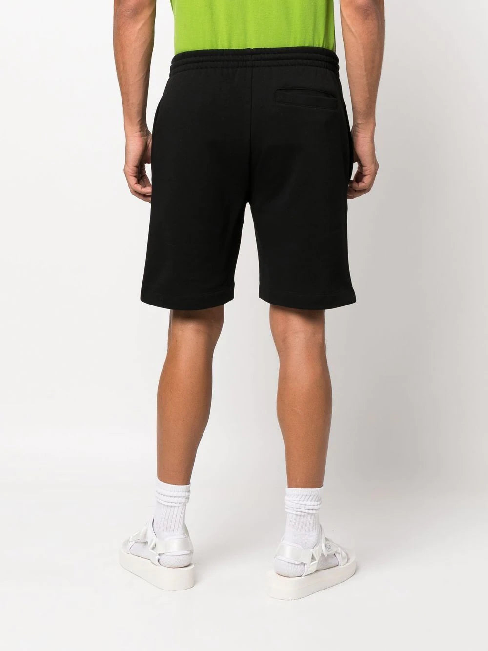 LACOSTE Logo Shorts Black - MAISONDEFASHION.COM