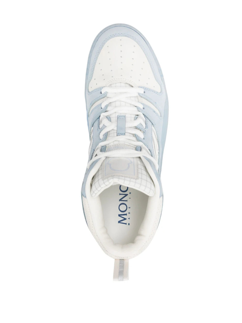 スニーカー MONCLER WOMEN Pivot Mid High-Top Sneakers Sky Blue MONCLER WOMEN Pivot Mid High-Top Sneakers Sky Blue