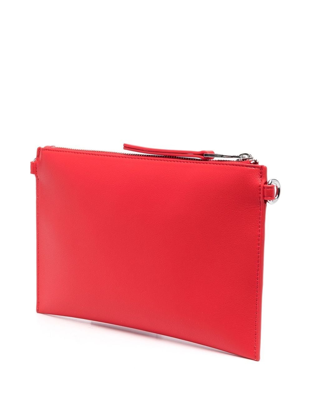 VERSACE JEANS COUTURE Perforated-logo clutch bag Red - MAISONDEFASHION.COM