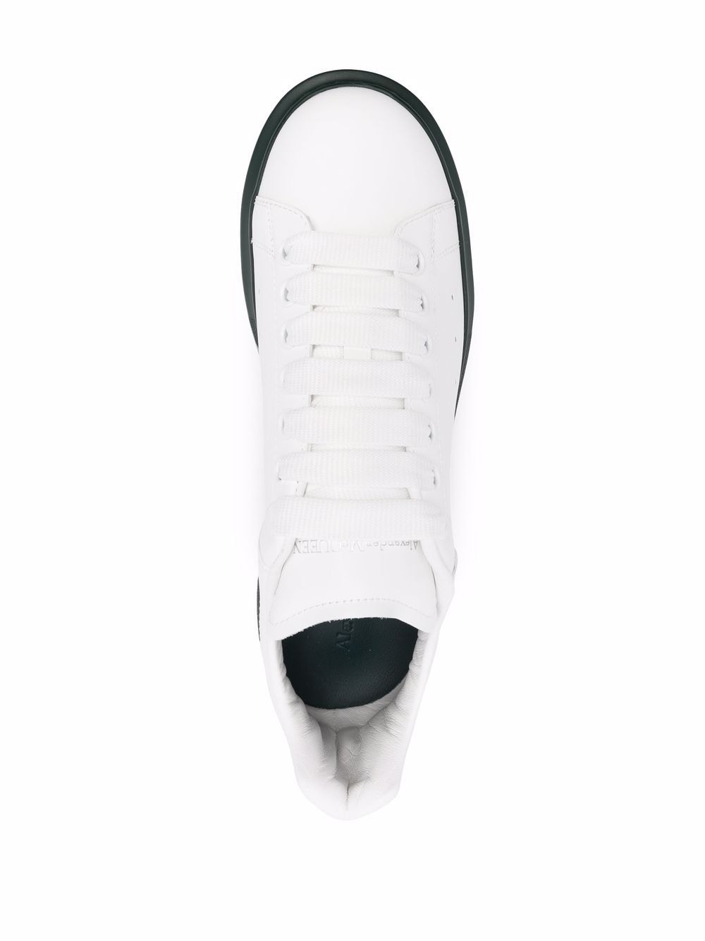 ALEXANDER MCQUEEN Oversized Sneakers White/Dark Green - MAISONDEFASHION.COM