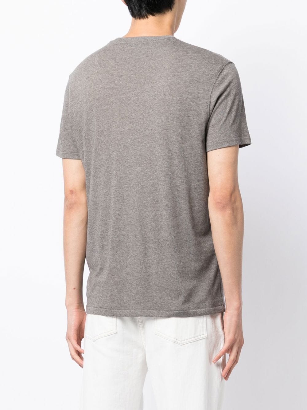 TOM FORD Melange-effect crew-neck T-shirt Grey - MAISONDEFASHION.COM