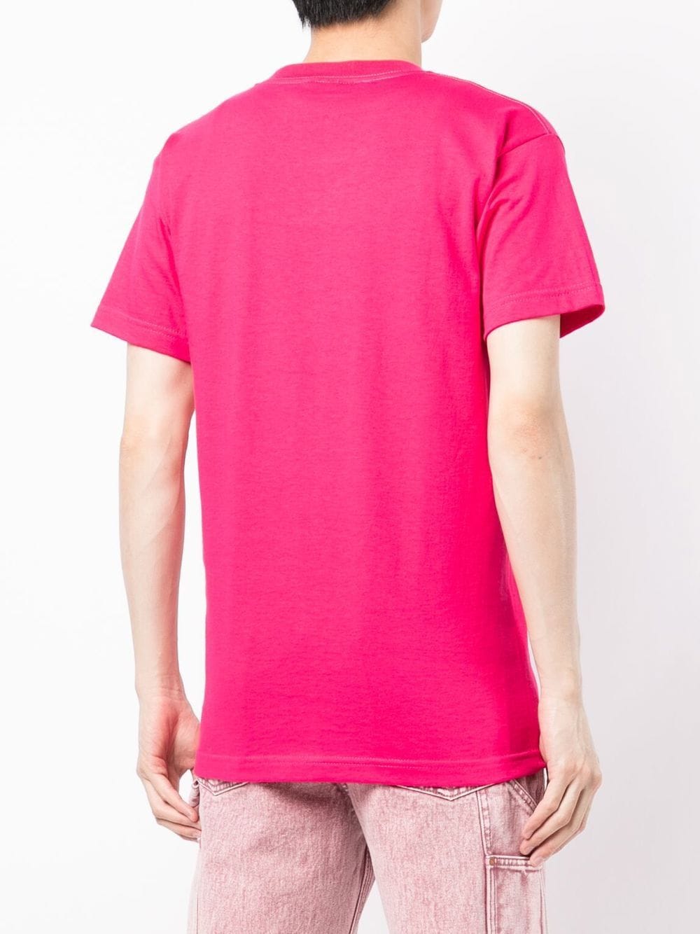 KIDSUPER Graphic-print short-sleeve T-shirt Pink - MAISONDEFASHION.COM