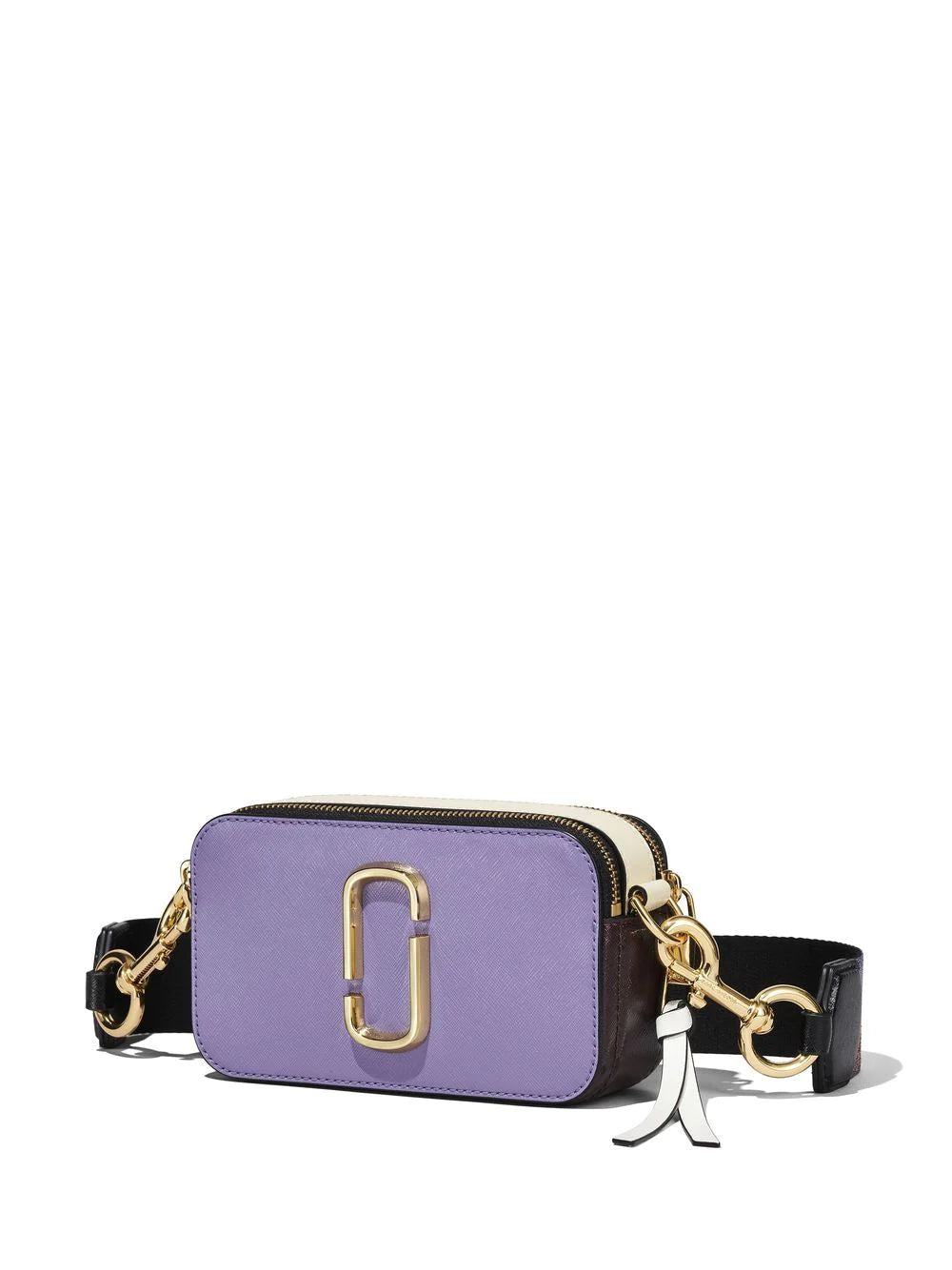 MARC JACOBS WOMEN The Colorblock Snapshot Crossbody Bag Purple - MAISONDEFASHION.COM