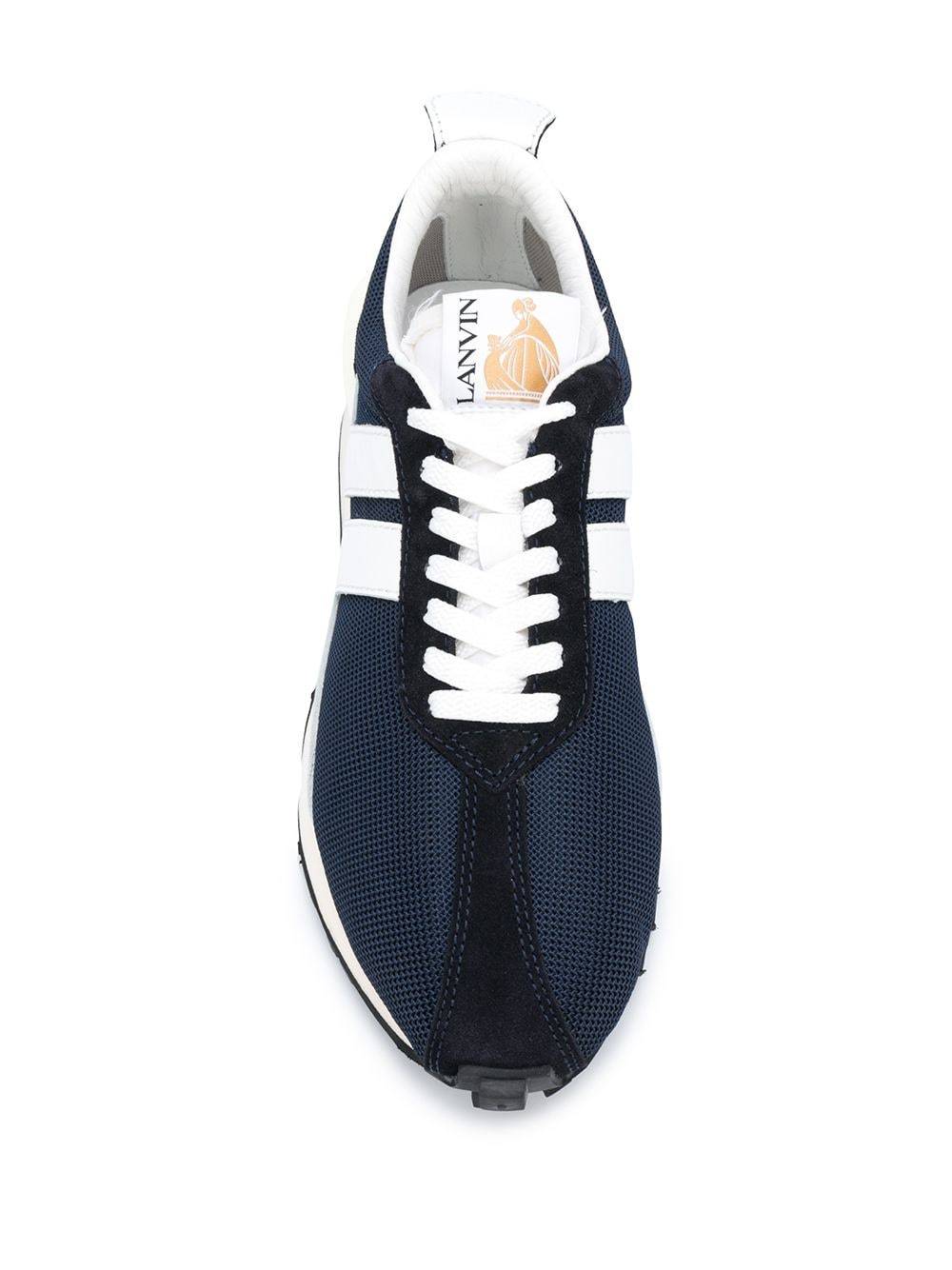 LANVIN Running Sneakers Navy - MAISONDEFASHION.COM