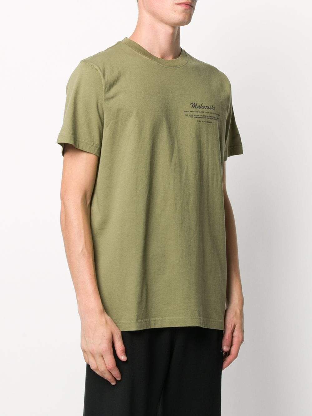 MAHARISHI Jeep Logo Print T-shirt Olive - Maison De Fashion 