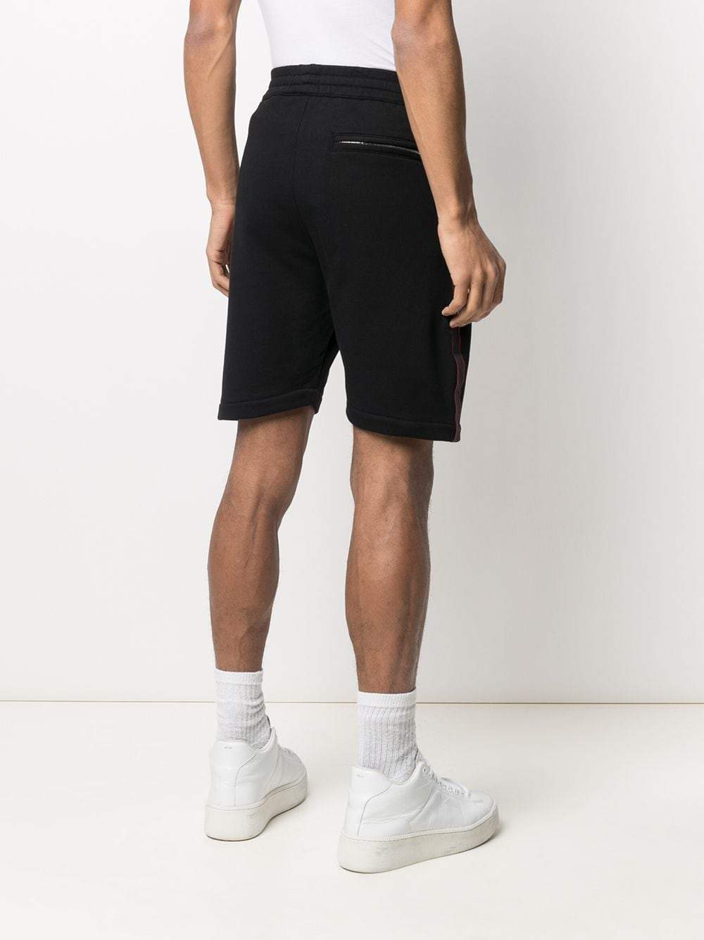 ALEXANDER MCQUEEN Side-panel shorts Black - MAISONDEFASHION.COM