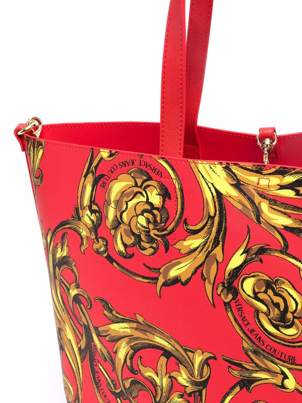 VERSACE JEANS COUTURE WOMEN Regalia Baroque Print Reversible Tote Bag - MAISONDEFASHION.COM