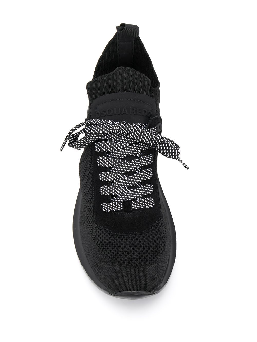 DSQUARED2 Speedster Sock Sneakers Black - MAISONDEFASHION.COM