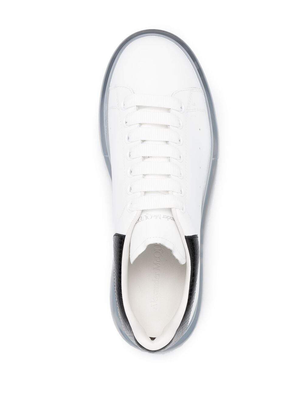 ALEXANDER MCQUEEN Logo-print lace-up sneakers White - MAISONDEFASHION.COM