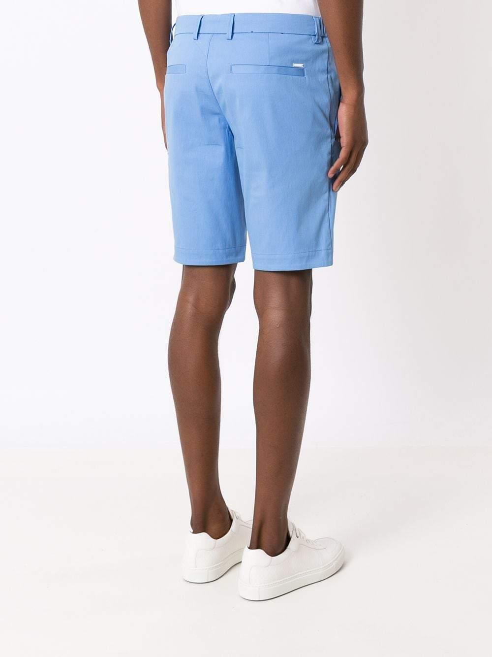 BOSS Cotton mix chino shorts Blue - MAISONDEFASHION.COM