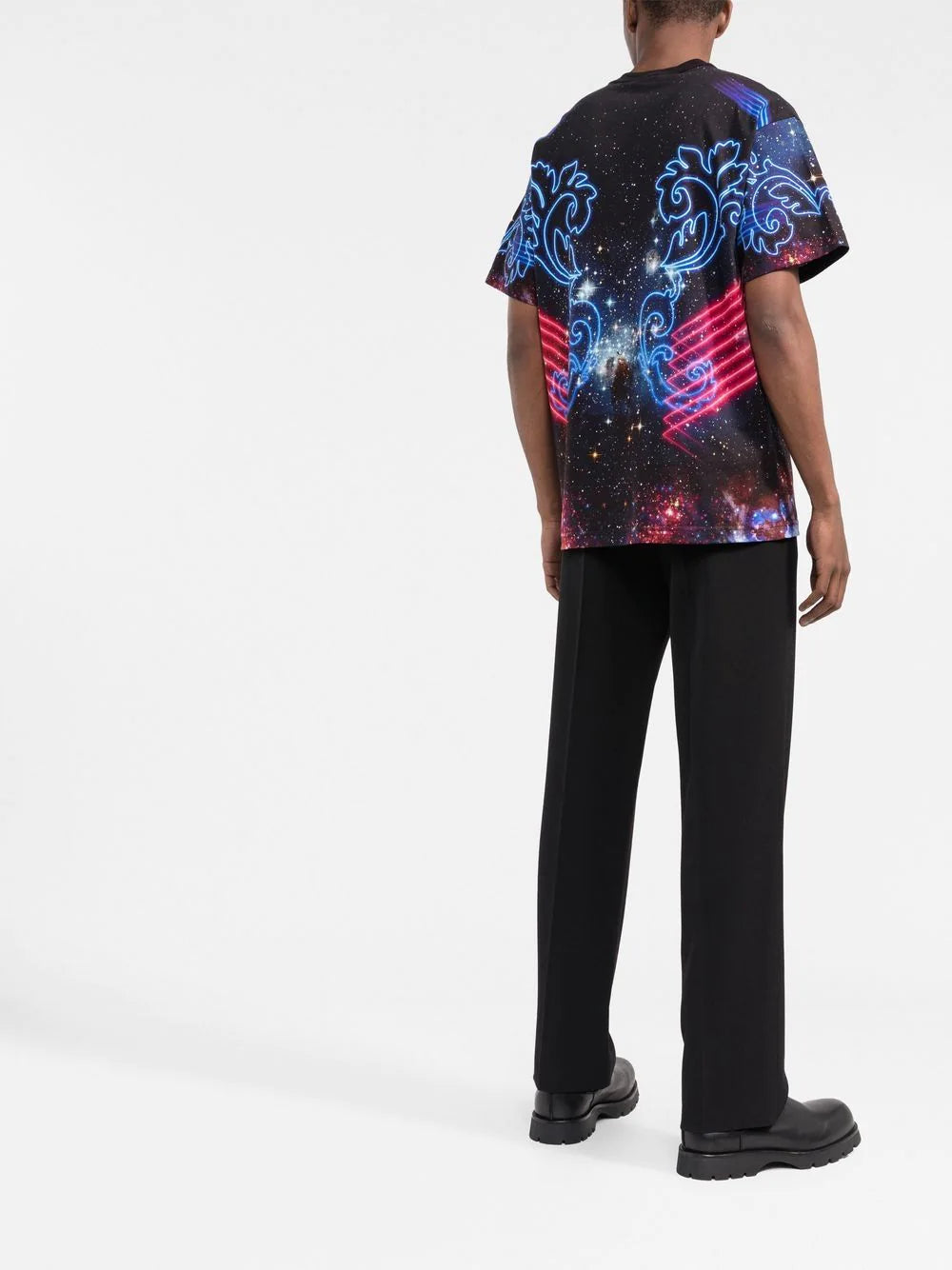 VERSACE Galaxy Couture T-Shirt Multicolour - MAISONDEFASHION.COM