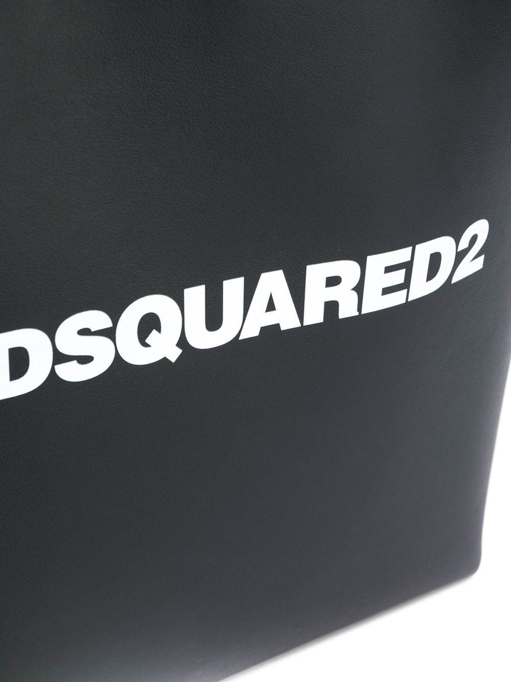 DSQUARED2 Logo Shopping Bag Black - Maison De Fashion 