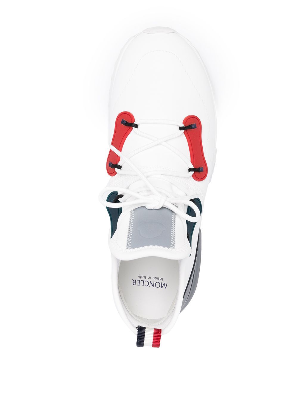 MONCLER Emilien II Panelled Detail Sneakers White - MAISONDEFASHION.COM