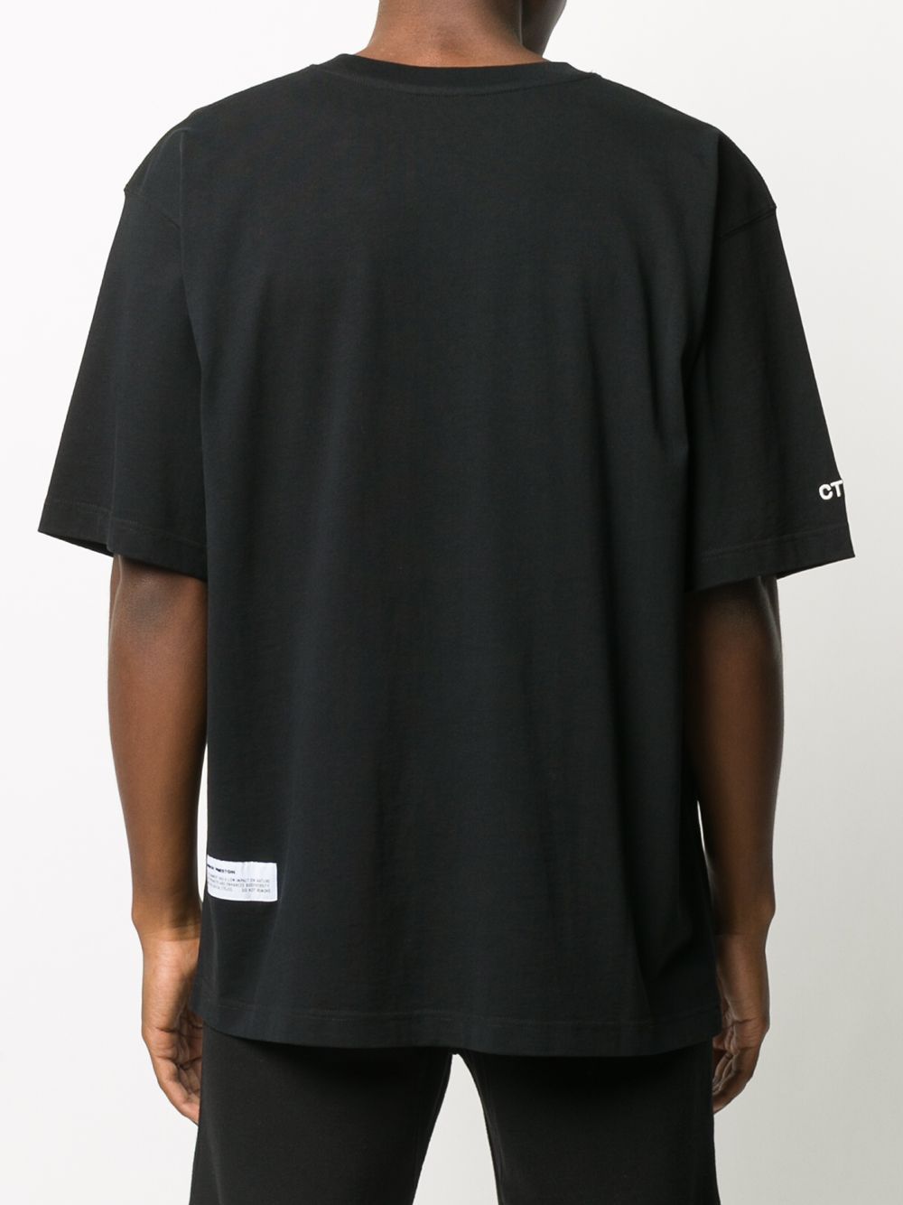 HERON PRESTON Swan Print T-shirt Black - Maison De Fashion 