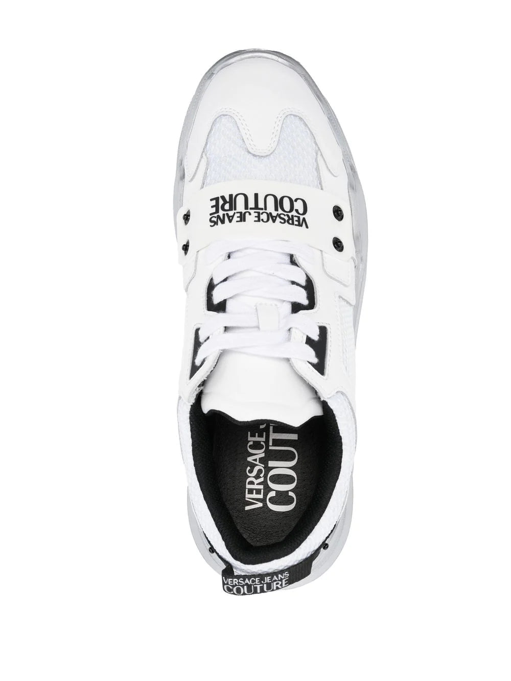 VERSACE Speed Track Sneakers White/White - MAISONDEFASHION.COM