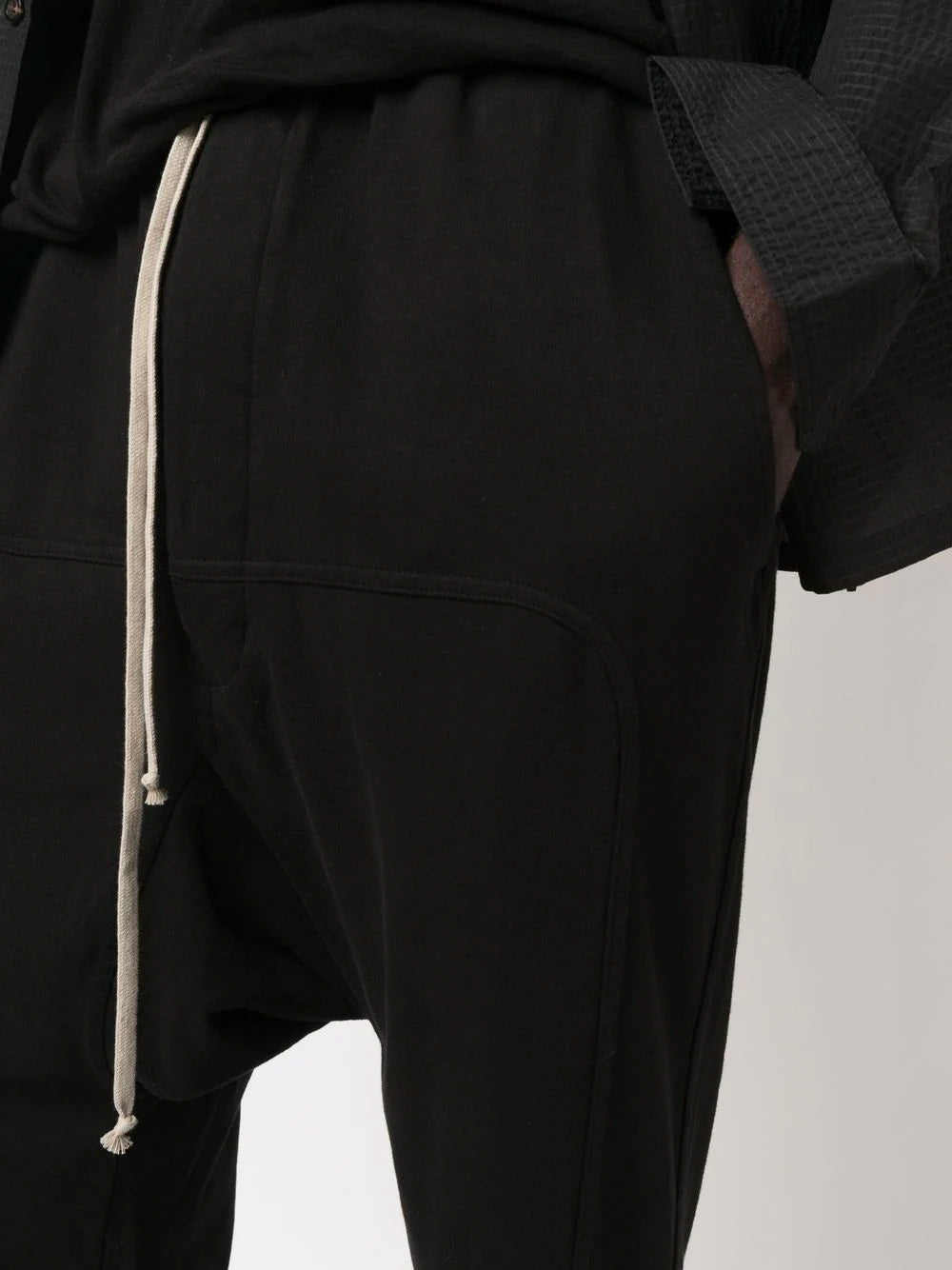 RICK OWENS DRKSHDW Knit Pants Prisoner Black - MAISONDEFASHION.COM