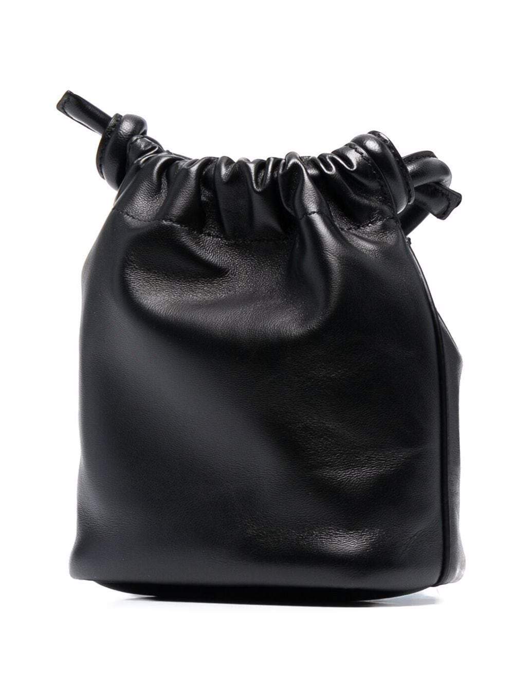 OFF-WHITE WOMEN Hand Off logo bucket bag Black - MAISONDEFASHION.COM