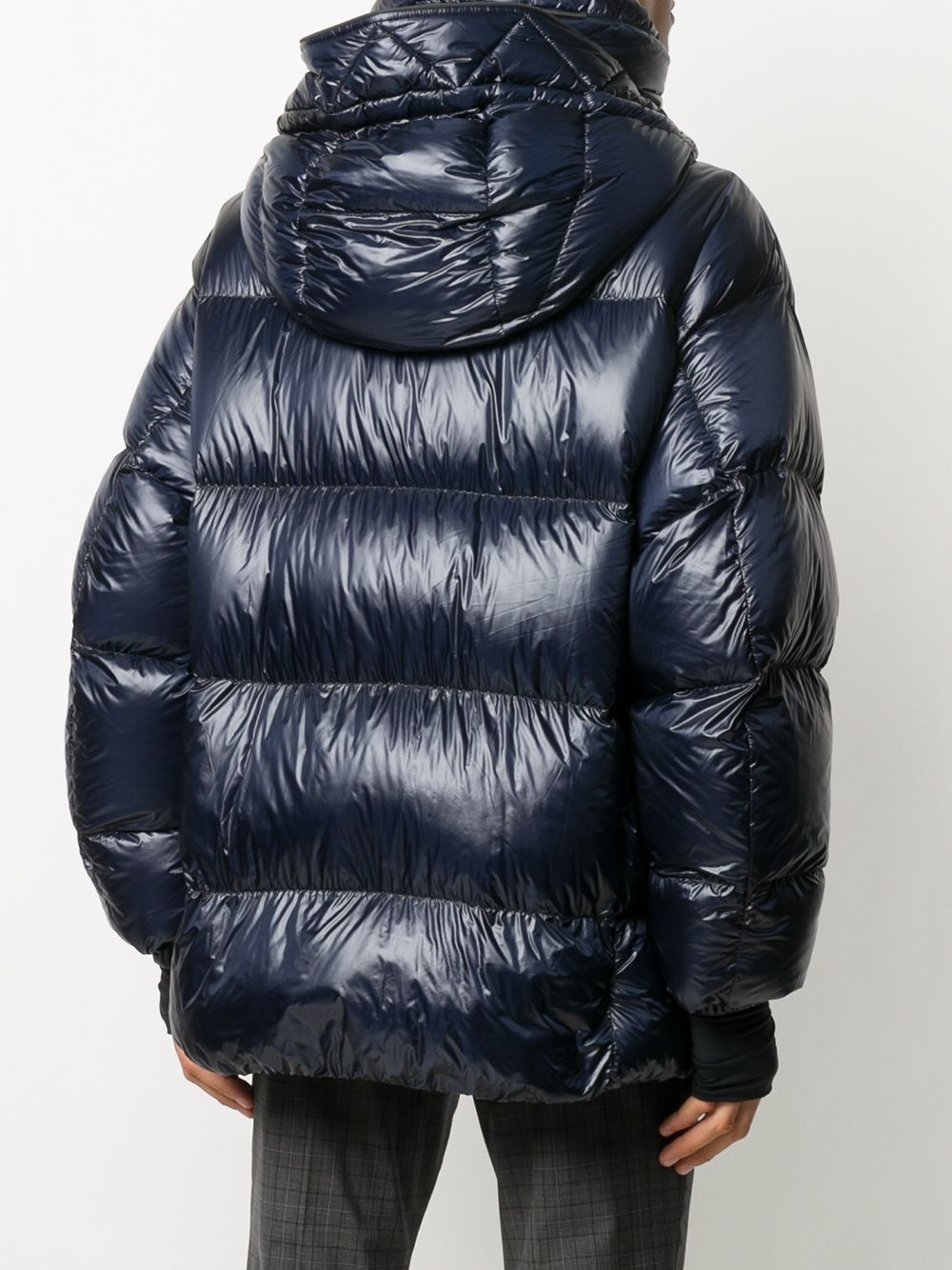 MONCLER GRENOBLE velcro logo puffer jacket navy - Maison De Fashion 