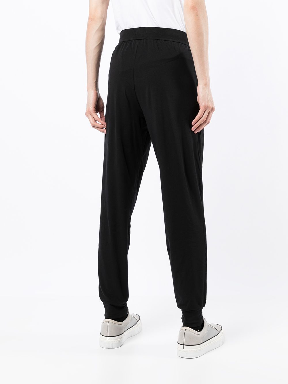 BOSS Logo-print cotton track trousers Black - MAISONDEFASHION.COM