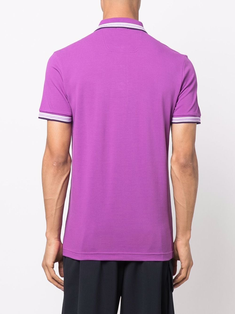 BOSS Logo Polo Shirt Purple - MAISONDEFASHION.COM