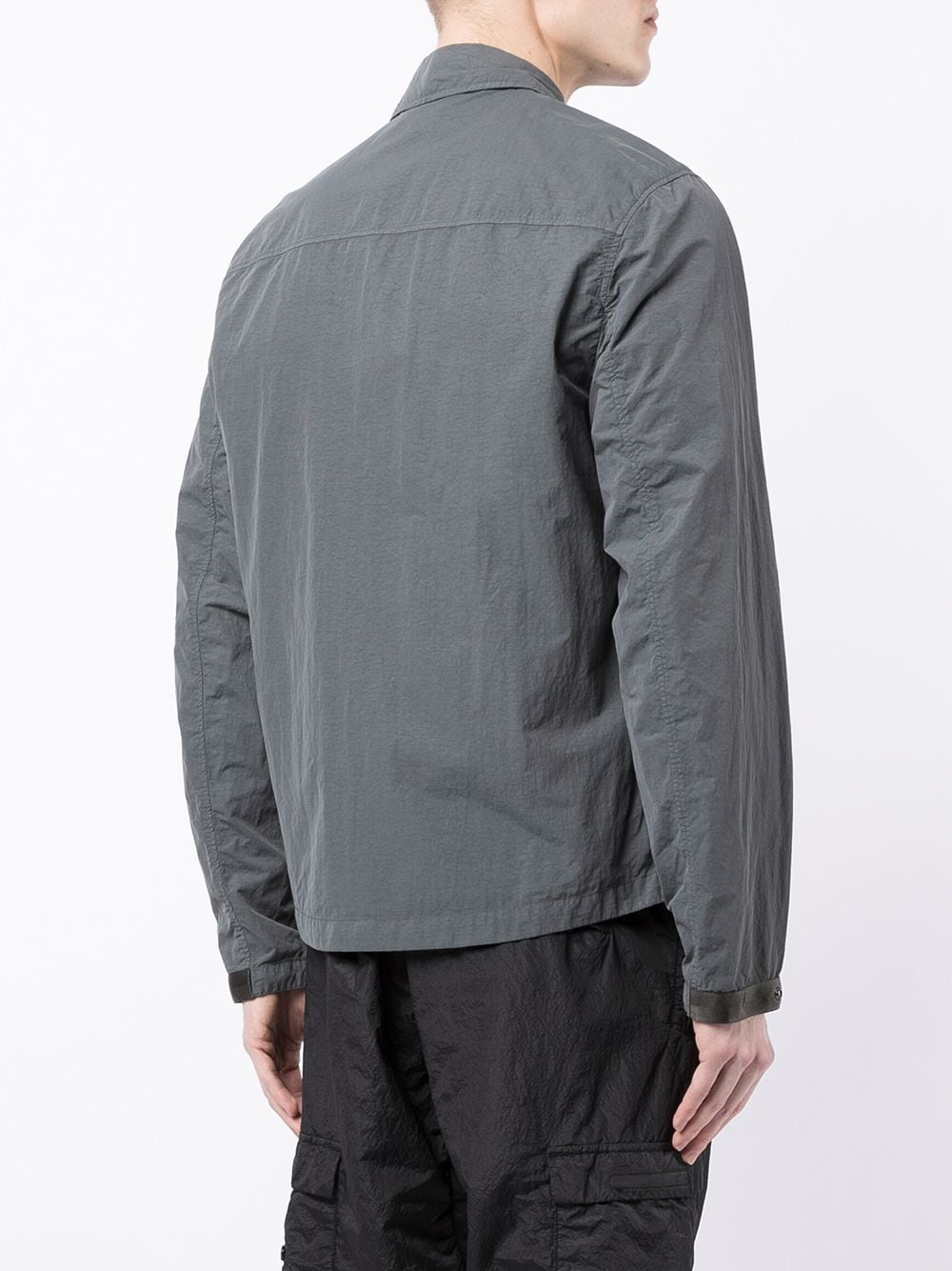 C.P. COMPANY Mesh pocket shirt jacket Grey - MAISONDEFASHION.COM