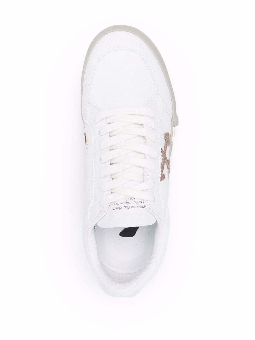 OFF-WHITE Low Vulcanized Eco Canvas Sneakers White - MAISONDEFASHION.COM