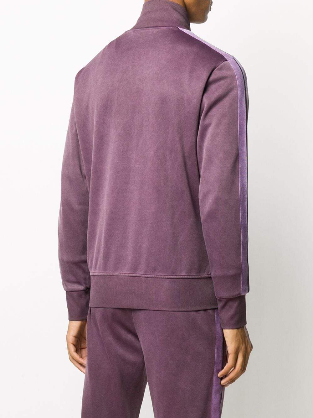 PALM ANGELS Garment Dyed Track Jacket Purple - Maison De Fashion 