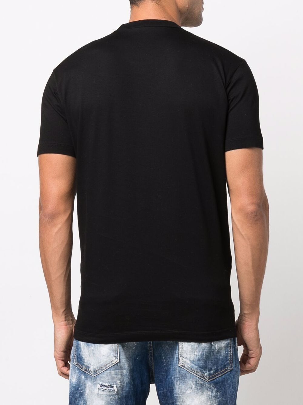 DSQUARED2 Tape detail Icon T-shirt Black – MAISONDEFASHION.COM
