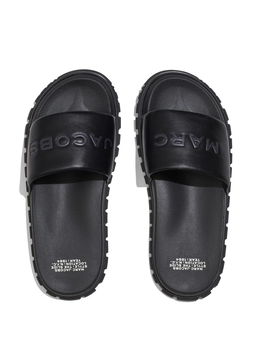 MARC JACOBS WOMEN The Slide Black - MAISONDEFASHION.COM