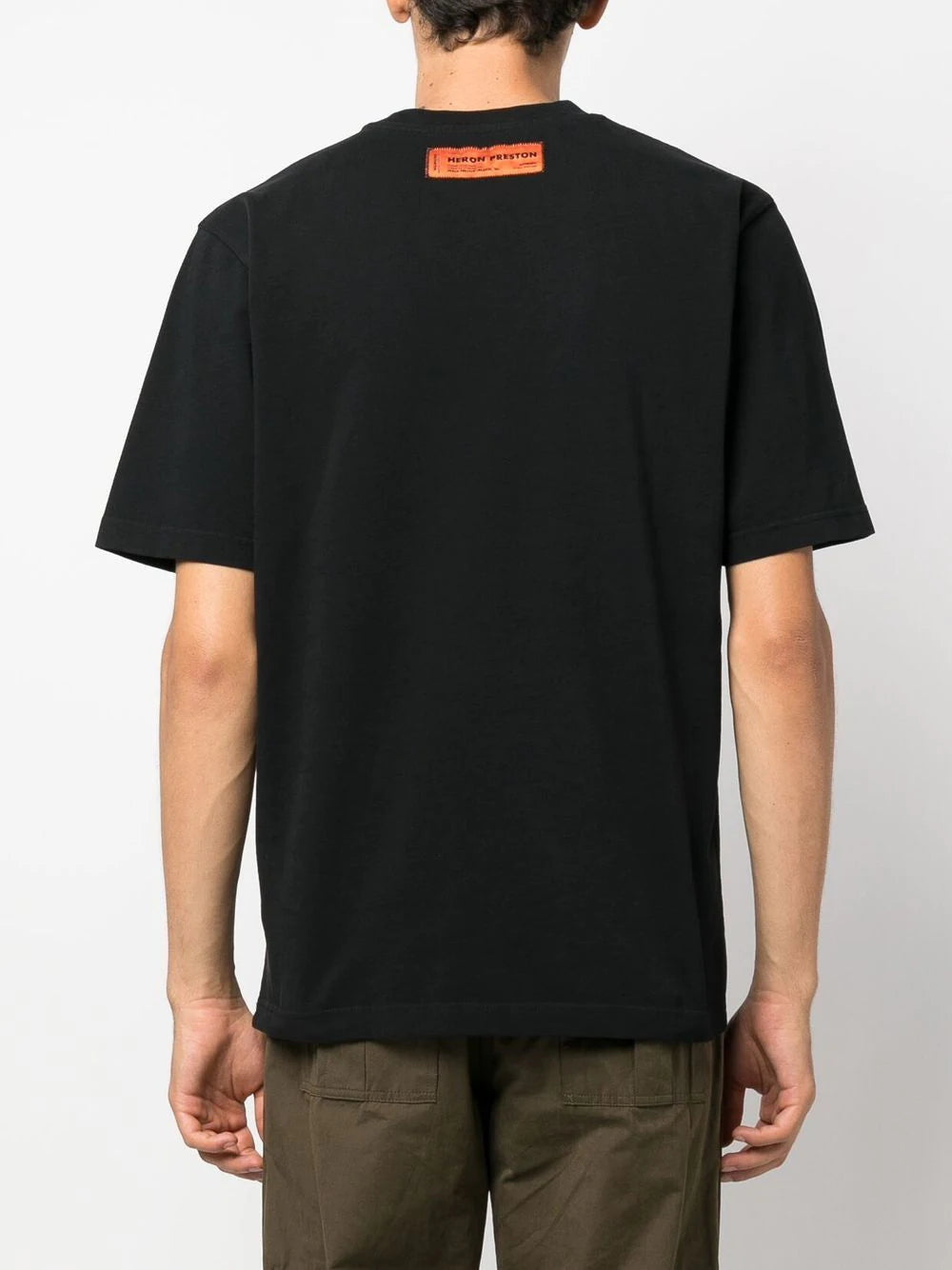 HERON PRESTON CTNMB Logo T-Shirt Black/White - MAISONDEFASHION.COM