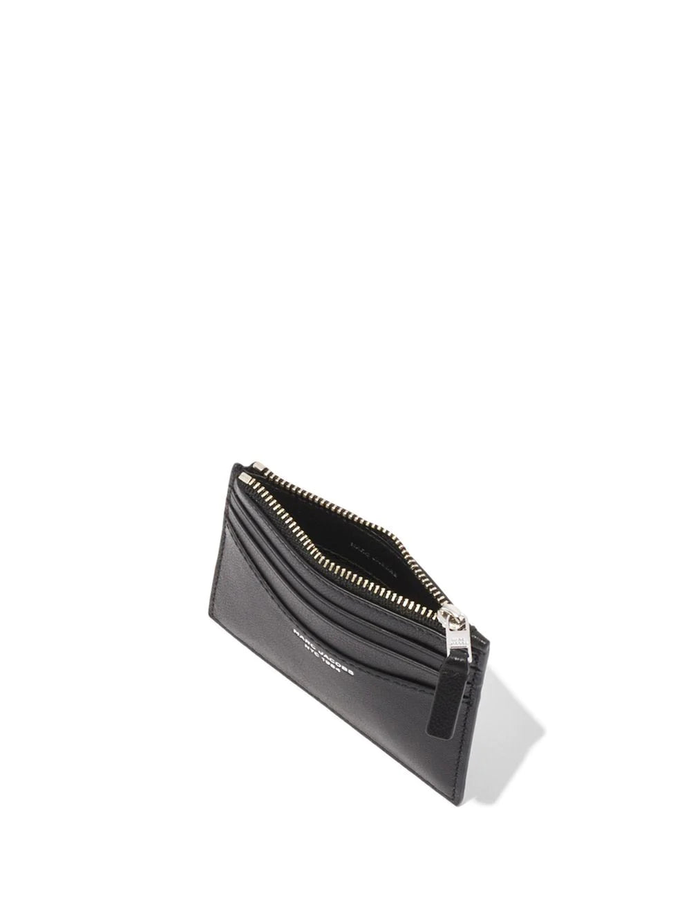 MARC JACOBS WOMEN The Zip Card Case Black - MAISONDEFASHION.COM