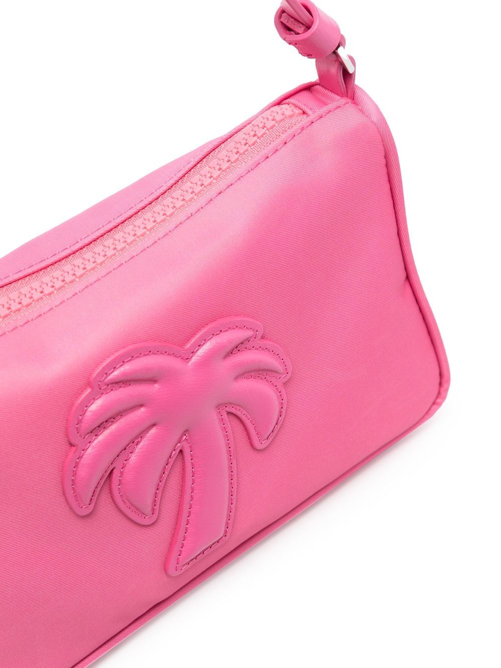 PALM ANGELS WOMEN Big Palm Nylon Pouch Pink/Pink - MAISONDEFASHION.COM