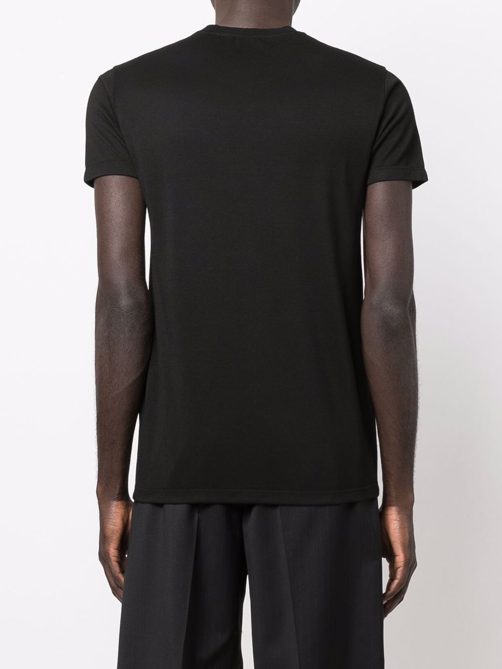 TOM FORD Short-sleeved crew-neck T-shirt Black - MAISONDEFASHION.COM