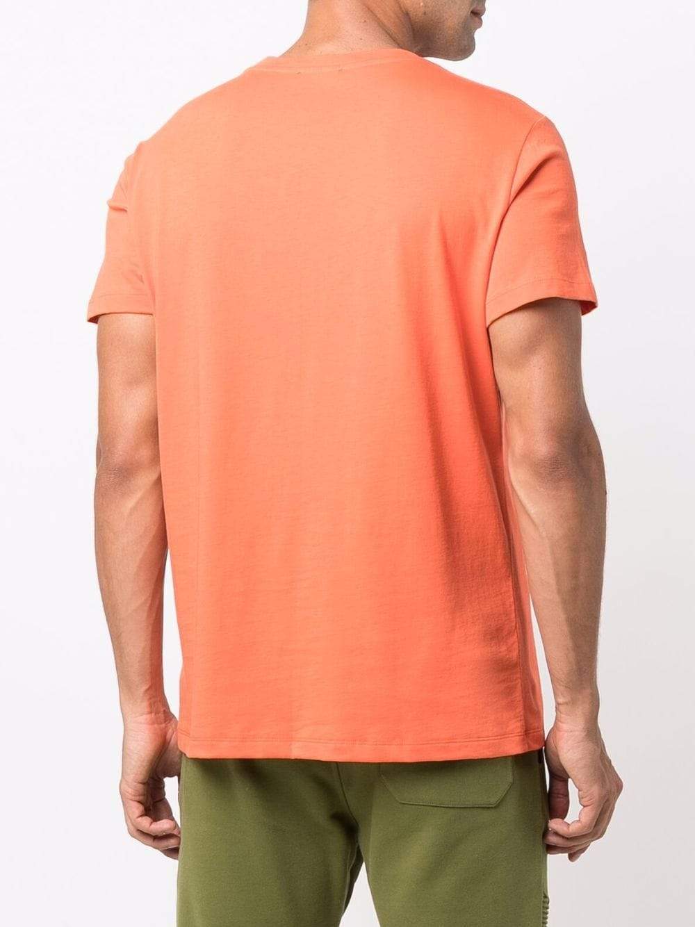 BALMAIN Logo-print short-sleeve T-shirt Orange - MAISONDEFASHION.COM