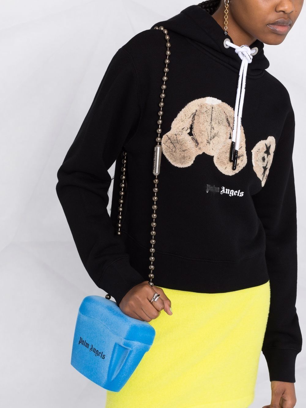 PALM ANGELS WOMEN Sprayed Bear Hoodie Black – MAISONDEFASHION.COM