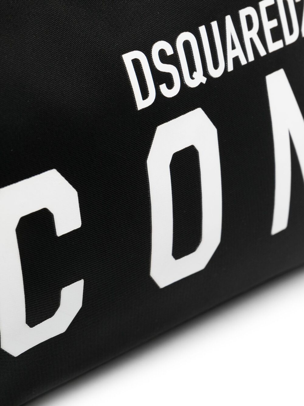 DSQUARED2 WOMEN Icon logo-print shoulder bag Black - MAISONDEFASHION.COM