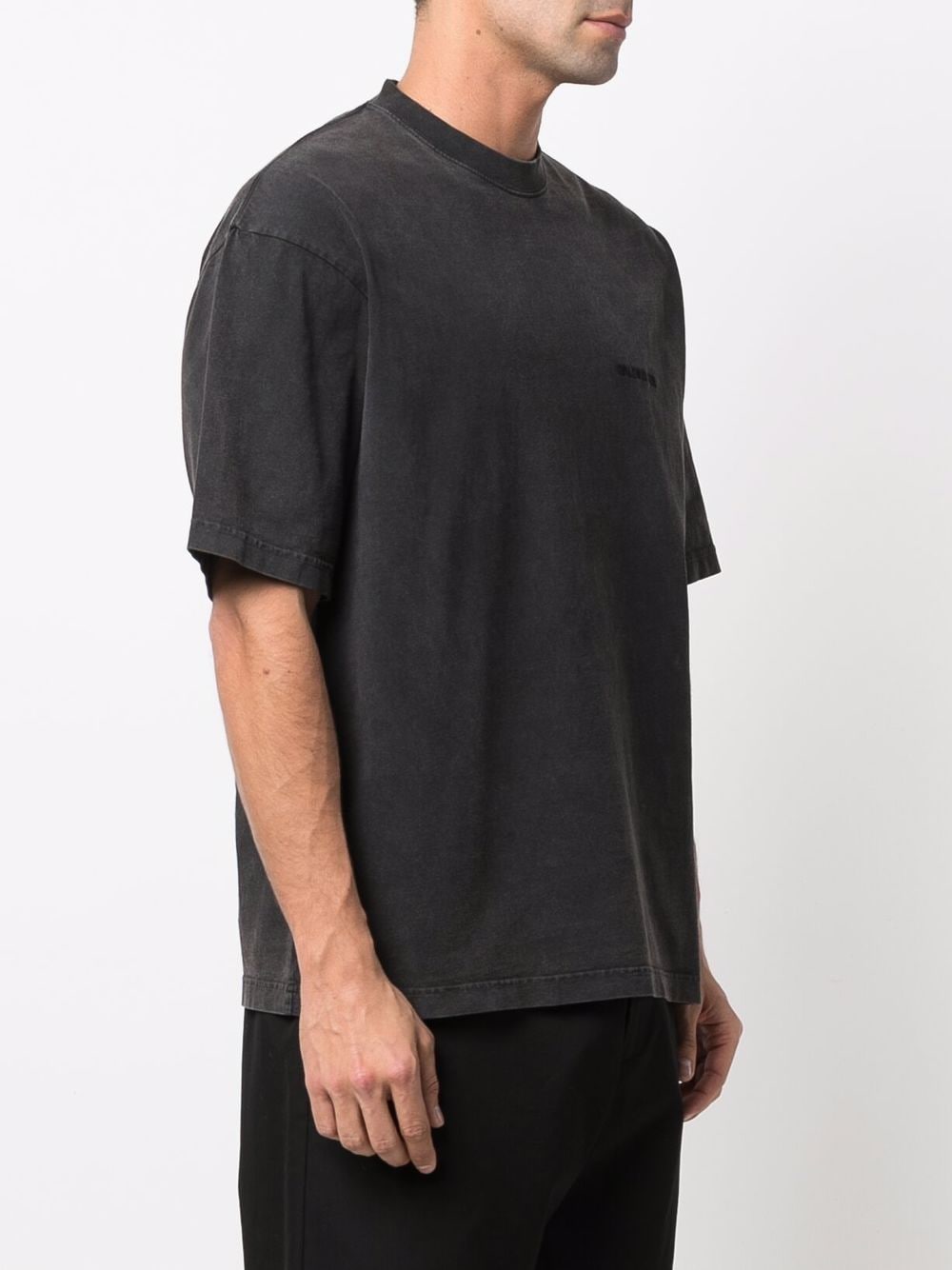 BALENCIAGA Logo Medium Fit T-Shirt Black - MAISONDEFASHION.COM