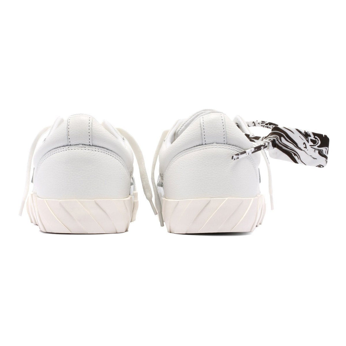 OFF-WHITE Low Vulcanized Leather White - Maison De Fashion 